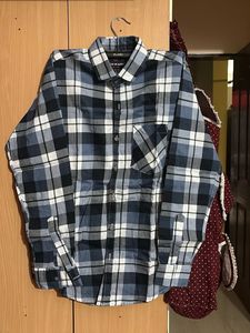 Checked Blue Casual Shirt
