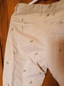 Easybuy Beige Cotton Shorts For Men