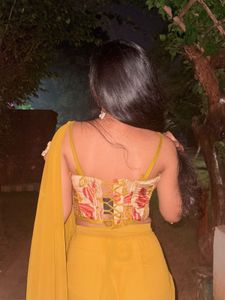 Saree with Corset Blouse