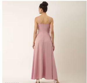 Elegant Pink Maxi Dress