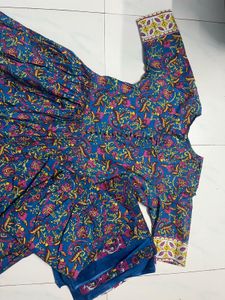 Beautiful Cotton Floral Printed Anarkali