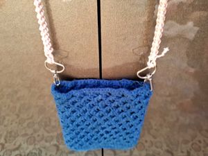 Hand Made Crocheted Cross Body Phone Purse