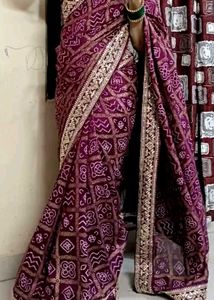 BANDHANI PRINTED SILK SAREE