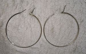 Big Silver Hoop Earrings