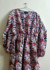 Balloon Hand Cute Dress For Women