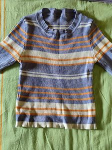 Striped Knit Top
