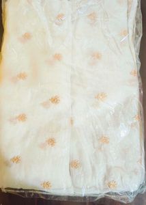 Elegant Cream Saree