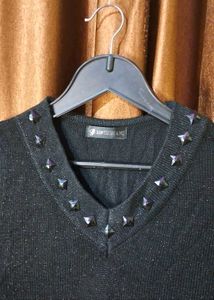 Sweater with Embellished Stones work Size 42 inche