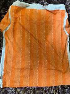 Orange Full Sleve Top