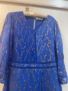 Elegant Blue Maxi Dress