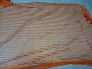 Orange Striped Dupatta
