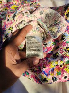 H&amp;M Crinkled off-the-shoulder dress