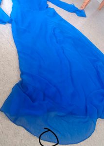 Elegant Blue Ethnic Gown