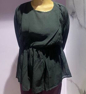 Black Peplum Top