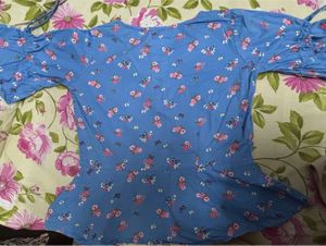 Floral Button-Down Peplum Top