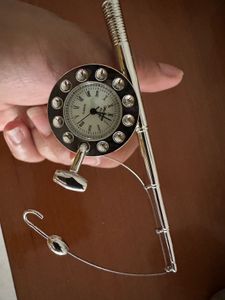 Vintage-Style Mini Telephone Table Clock