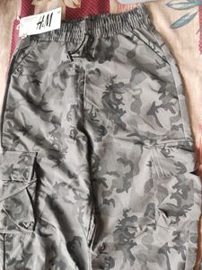 Grey Korean Cargo pants