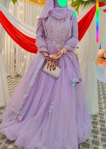 Lavender Barbie Ball Gown