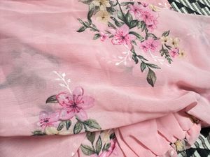 Casual Puff Top (Flowers Print)