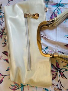 White Leather Handbag