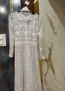 Elegant White Kurta with duppata