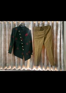 Stylish Green Nehru Suit