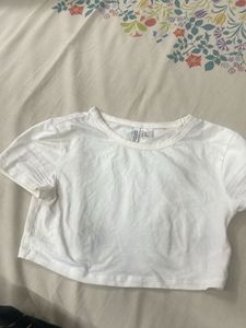 White Crop Top