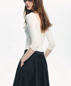 White Long Sleeve Bodysuit