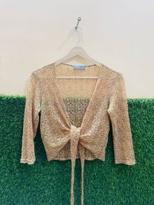 ELEGANT TIE UP TOP FOR WOMEN