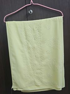 Embroidered Light Yellow Fabric