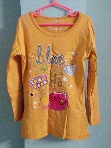 Cute Girls Graphic Print Top