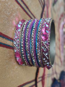 Colorful Beaded Bangle Set