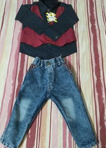 Kids Jeans &amp;shirt Set