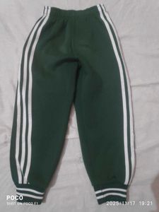 Green Striped Sweatpants/Lower/Casual For Kids