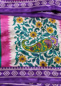 😍💖New Elegant Pink Silk Saree💖😍