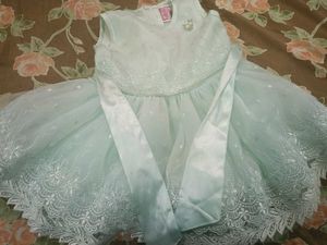 Mint Cyan Tulle Dress
