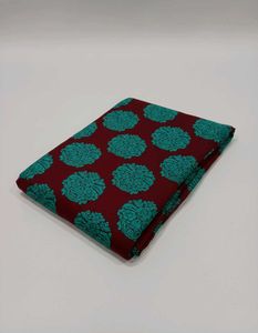 Elegant Maroon &amp; Teal Saree