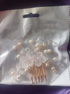 Pearl & Crystal Hair Comb