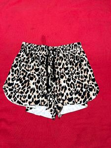 Leopard Print Lounge Shorts