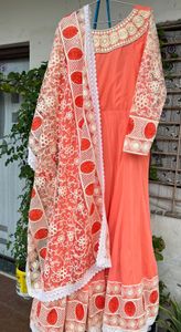 Full embroidery work dress