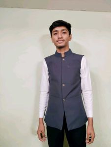 Stylish Navy Blue Nehru Vest