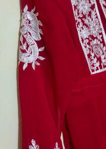 Red Georgette Tunic ❤️