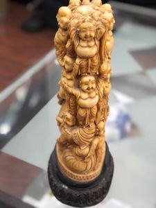 Vintage Carved Buddha Statue