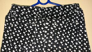 Black And White Printed Jeans/Jeggings