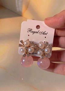 Rhinestone Beaded Earrings