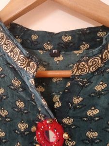 Elegant Green A line Kurta - FREE DELIVERY 🎉