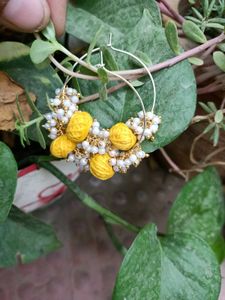 Handmade Haldi Earrings