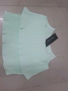 Mint Green Pleated Cami Dress