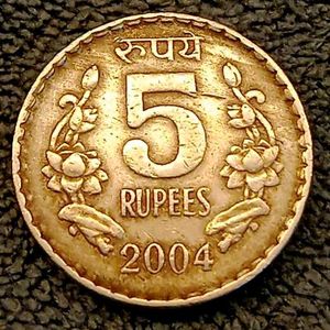 2004 ₹5 Calcutta Mint Scarce Coin