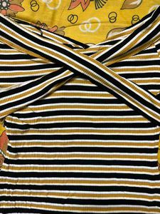 Faballey Striped Top